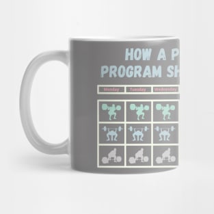 Powerlifting Program Colorful Mug